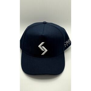 GEORGE COLLECTION Men’s Navy Blue Cream Source Embroidered SnapBack Cap SZ OS